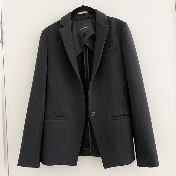 Classic black wool blazer | Banana Republic - Picture 1 of 5